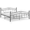 vidaXL Bedframe metaal zwart 180x200 cm