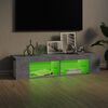 vidaXL Tv-meubel met LED-verlichting 135x39x30 cm betongrijs