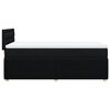vidaXL Boxspring met matras stof zwart 100x200 cm
