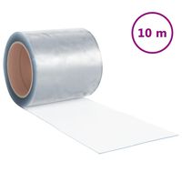 vidaXL Deurgordijn 200x1,6 mm 10 m PVC transparant