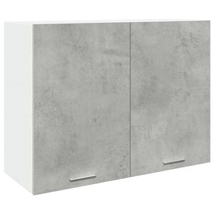 vidaXL Bovenkast Lyon 80x31x60 cm bewerkt hout betongrijs