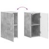 vidaXL Tv-meubelset Wandgemonteerd 4 pcs Beton Grijs Bewerkt hout