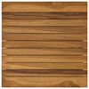 vidaXL Tafelblad 40 x 40 x 3,5 cm Vierkant Massief Teakhout Naturel