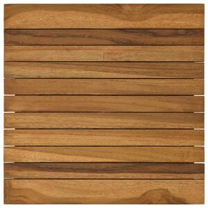 vidaXL Tafelblad 40 x 40 x 3,5 cm Vierkant Massief Teakhout Naturel