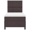 vidaXL Boxspring bed met matras Donkerbruin 90 x 190 cm Stof