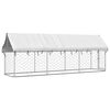 vidaXL Hondenkennel voor buiten met dak 400x100x150 cm