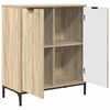 vidaXL Dressoir Sonoma Eiken 69,5 x 33 x 82 cm Bewerkt hout