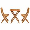 vidaXL Bistroset 3 pcs Olie naturel Massief Acaciahout