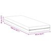 vidaXL Matras Wit 90 x 200 cm Pocketvering
