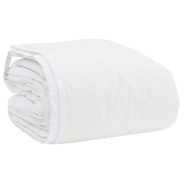 vidaXL Dekbed Set met kussen 3 pcs Wit Donsveertjes