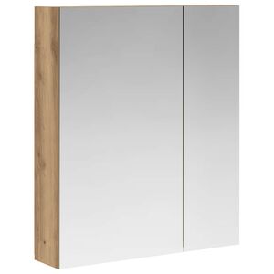 vidaXL Badkamer spiegelkast Ambachtelijk eiken 60 x 14,5 x 70 cm