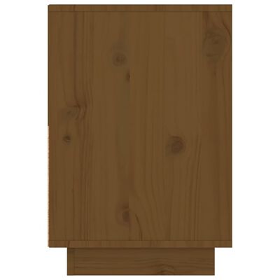 vidaXL Nachtkastjes 2 st 60x34x51 cm massief grenenhout honingbruin