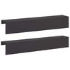 vidaXL Afdekprofiel voor tuinafboording 2 st 100 x 20 x 15 cm Staal