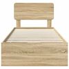 vidaXL Bedframe met lade Sonoma Eiken 100 x 200 cm Geconstrueerd hout