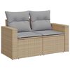 vidaXL Tuin Sofa Set met kussen met opslag 10 pcs beige en lichtgrijs