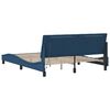 vidaXL Bedframe zonder matras "Hanko" stof blauw 160x200 cm