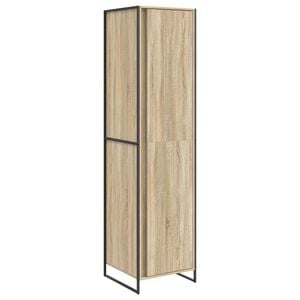 vidaXL Warderobe Sonoma 50 x 50 x 200 cm Bewerkt hout