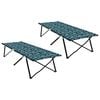 vidaXL Opvouwbaar Camping Bed Blad 2 pcs Bossen 206 x 76 x 74 cm