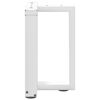 vidaXL Salontafelpoten 2 st T-vormig 38x25x(42-43) cm staal wit