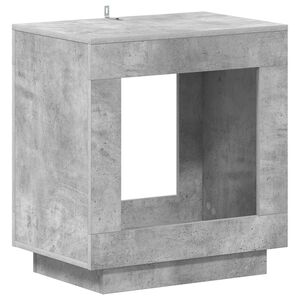 vidaXL Bijzettafel Betongrijs 60 x 40 x 65 cm Bewerkt hout