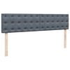 vidaXL Ottoman bed met matras 200x200 cm fluweel donkergrijs