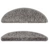 vidaXL Trapmatten 10 st 56x17x3 cm Grijs Halfrond