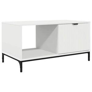vidaXL Salontafel met lade Wit 90 x 49 x 46 cm Bewerkt hout