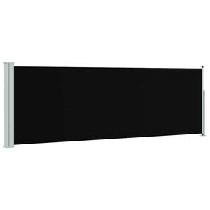 vidaXL Tuinscherm uittrekbaar 100x300 cm zwart