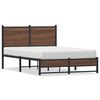 vidaXL Bedframe zonder matras metaal bruin eikenkleurig 120x190 cm