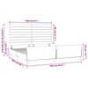 vidaXL Bedframe zonder matras 160x200 cm fluweel donkergroen