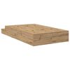 vidaXL Opbergbedframe met lade Artisan Eiken 120 cm Bewerkt hout