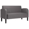 vidaXL Loveseat bank 110 cm kunstleer grijs