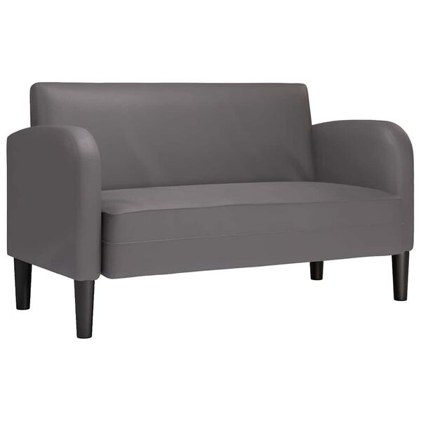 vidaXL Loveseat bank 110 cm kunstleer grijs
