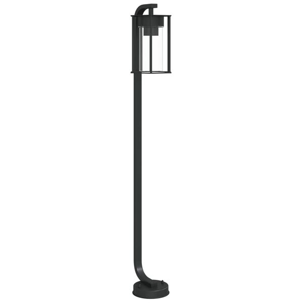vidaXL Vloerlamp voor buiten 100 cm roestvrij staal zwart