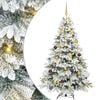 vidaXL Kunstkerstboom met 300 LED met standaard Wit 180 cm PE en PVC