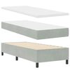 vidaXL Boxspringbed met matras Lichtgrijs 200 x 80 cm Polyester