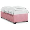 vidaXL Bedframe fluweel roze 80x200 cm