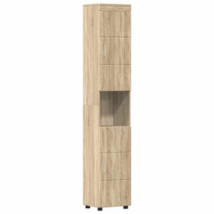 vidaXL Badkamerkastenset TULUM Sonoma Eiken 37 x 31,5 x 203 cm