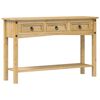 vidaXL Consoletafel "Corona" 114x34,5x73 cm massief grenenhout