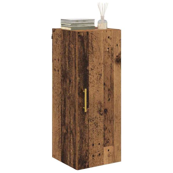 vidaXL Wandkast Oud Hout 34,5 x 34 x 90 cm Bewerkt hout