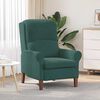vidaXL Fauteuil Donkergroen 76 x 94 x 102 cm Fluweel