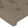 vidaXL Hoofdbord met randen 83x23x78/88 cm stof taupe