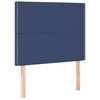 vidaXL Boxspring met matras stof blauw 120x200 cm