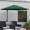 vidaXL Tuinparasol Groen 248 x 248 x 148 cm Polyester en staal