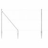 vidaXL Afrasteringspaal Zilver 25 x 1,2 m (50 mm gaas) Staal
