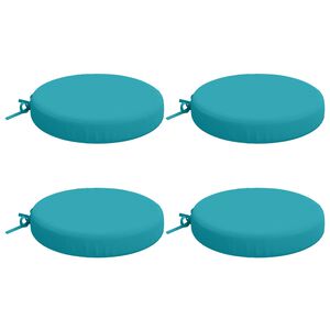 vidaXL 4-Piece Zitkussens SOEST 4 st 100% Polyester Turquoise