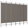 vidaXL Kamerscherm met 6 panelen 240x220 cm stof antracietkleurig