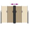 vidaXL Windscherm uittrekbaar 160x1200 cm beige