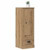 vidaXL Hoge kast 36x35,5x103,5 cm bewerkt hout artisanaal eikenkleurig