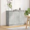 vidaXL LED Sideboard Beton Grijs 90 x 32 x 75 cm Bewerkt hout
